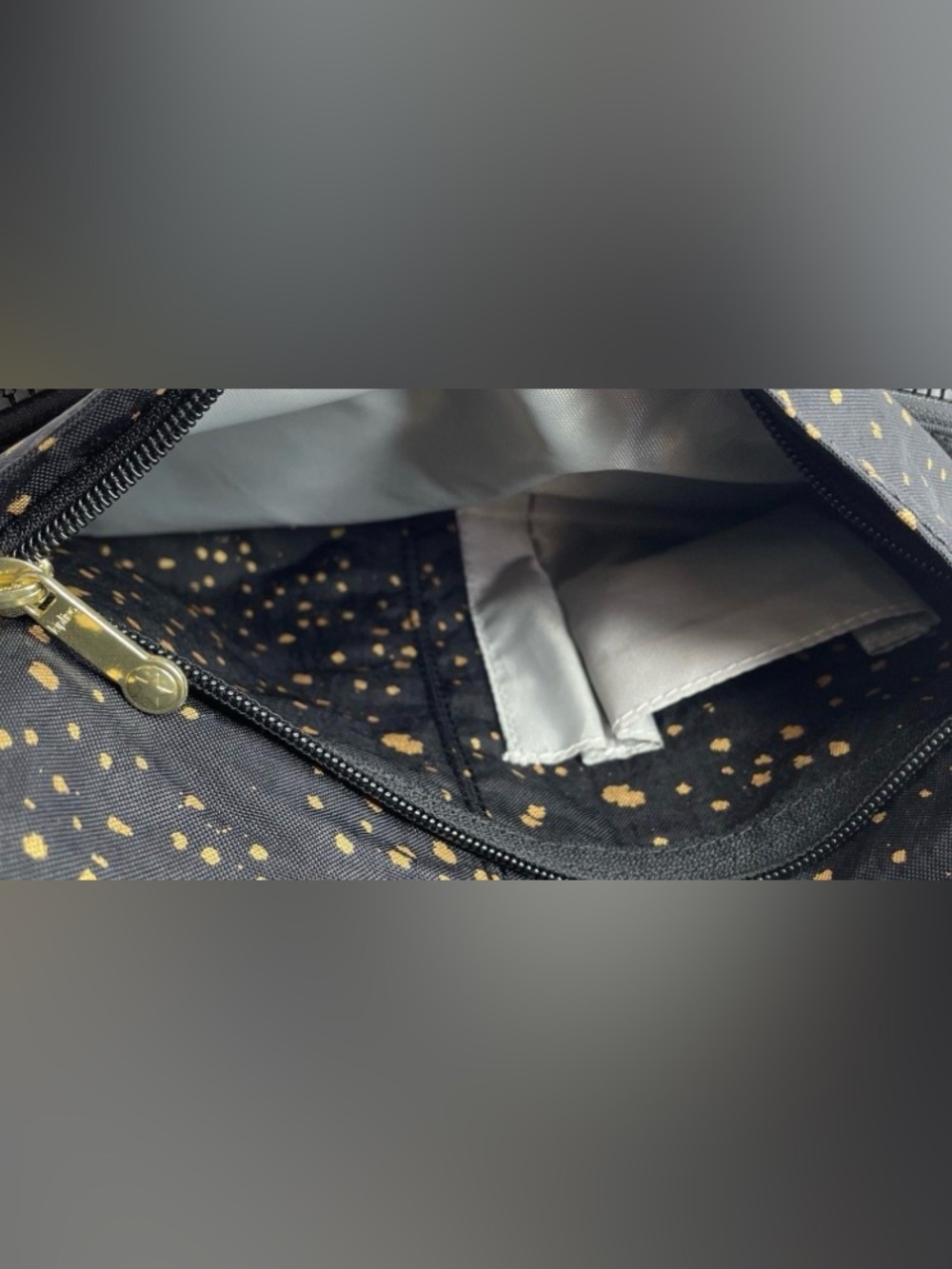 LiKE NEW Kipling Lovebug Small Printed Backpack- Golden Night - Picture 10 of 10